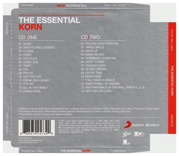 KORN - ESSENTIAL KORN (2CD) | CD