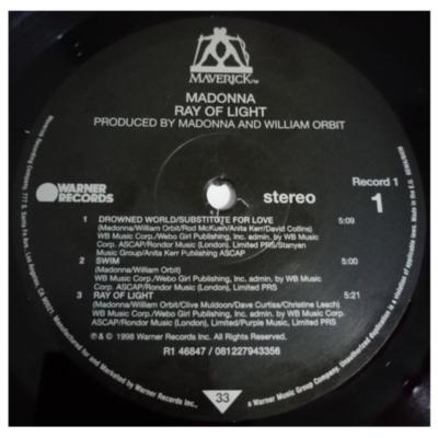 MADONNA - RAY OF LIGHT (2LP) | VINILO