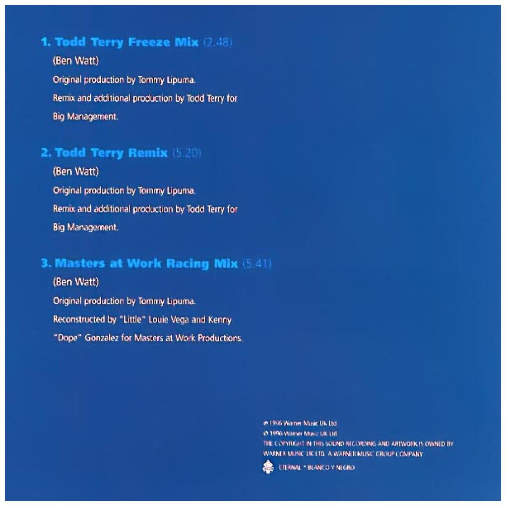 EVERYTHING BUT THE GIRL - DRIVING (CD MAXI SINGLE) (TODD TERRY REMIX) | CD