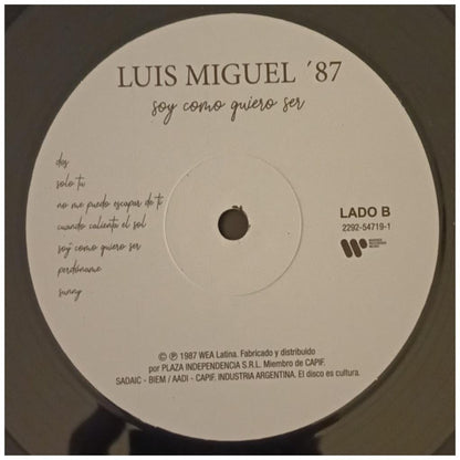 LUIS MIGUEL - SOY COMO QUIERO SER | VINILO