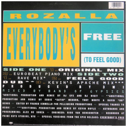 ROZALLA - EVERYBODY'S FREE (TO FEEL GOOD) | 12'' MAXI SINGLE USADO
