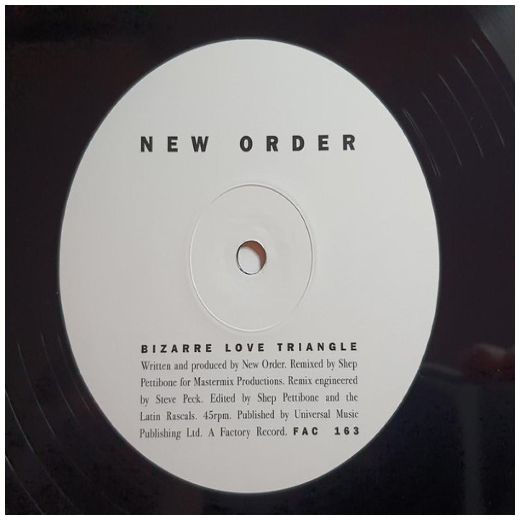 NEW ORDER - BIZARRE LOVE TRIANGLE (12" MAXI SINGLE) | VINILO