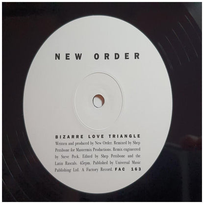 NEW ORDER - BIZARRE LOVE TRIANGLE (12" MAXI SINGLE) | VINILO