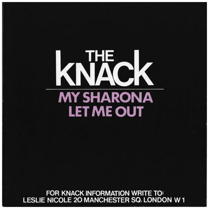 KNACK - MY SHARONA | 7" SINGLE USADO