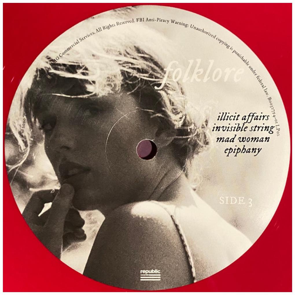 TAYLOR SWIFT - FOLKLORE (2LP) (EXCLUSIVE LTD EDITION) (RED VINYL