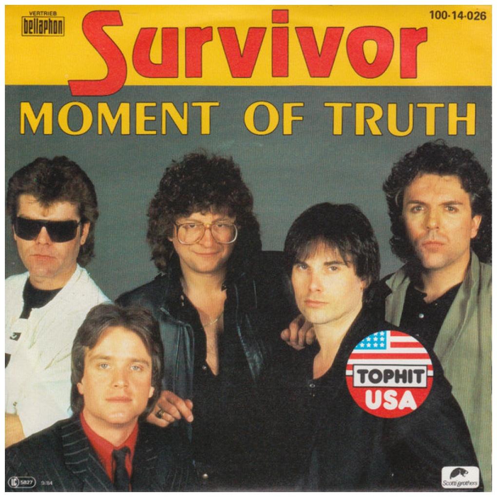 SURVIVOR - MOMENT OF TRUTH | 7" SINGLE USADO