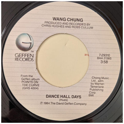 WANG CHUNG - DANCE HALL DAYS | 7" SINGLE USADO