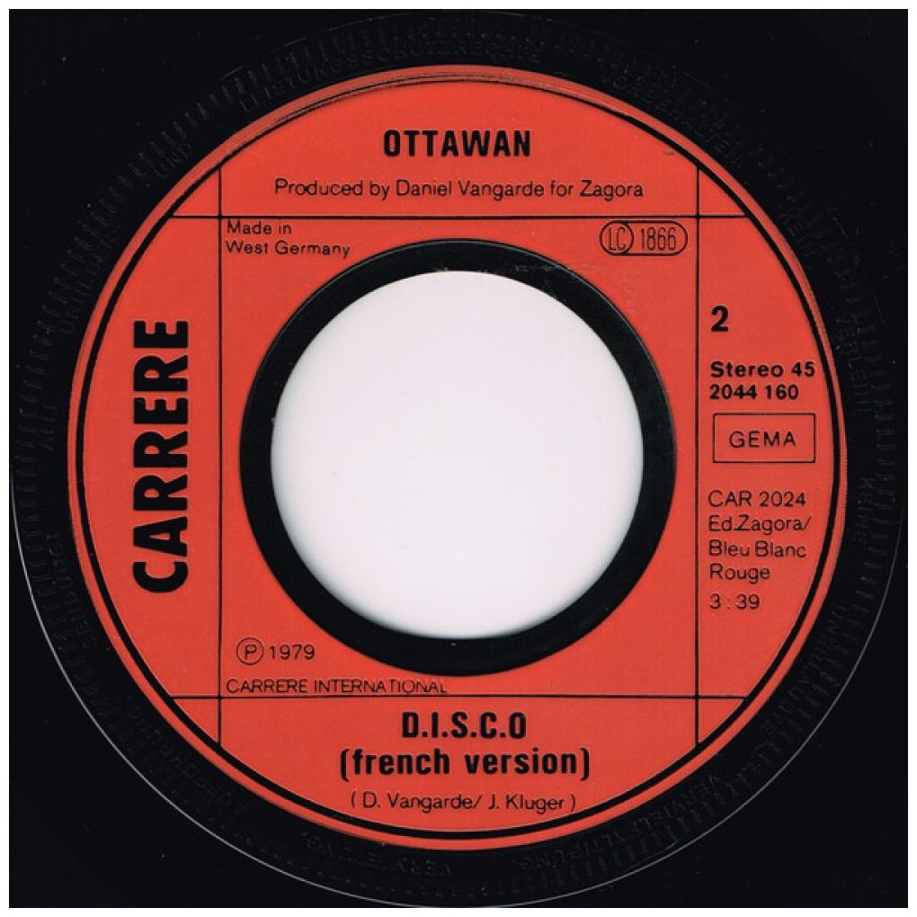 OTTAWAN - D.I.S.C.O. | 7" SINGLE USADO