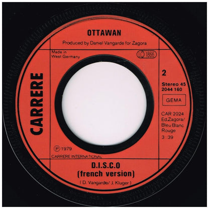 OTTAWAN - D.I.S.C.O. | 7" SINGLE USADO