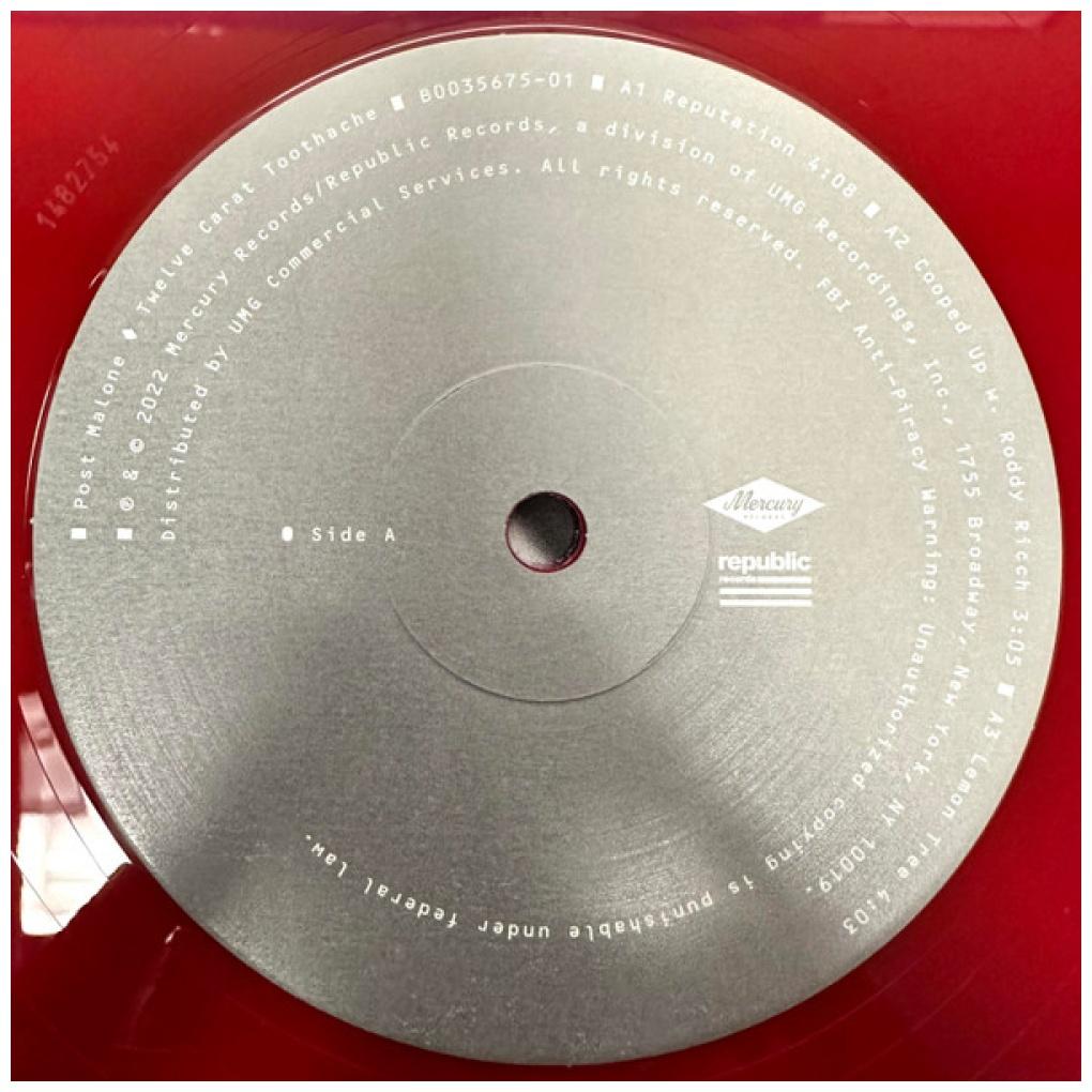 POST MALONE - TWELVE CARAT TOOTHACHE (EXCLUSIVE OPAQUE RED VINYL) | VINILO