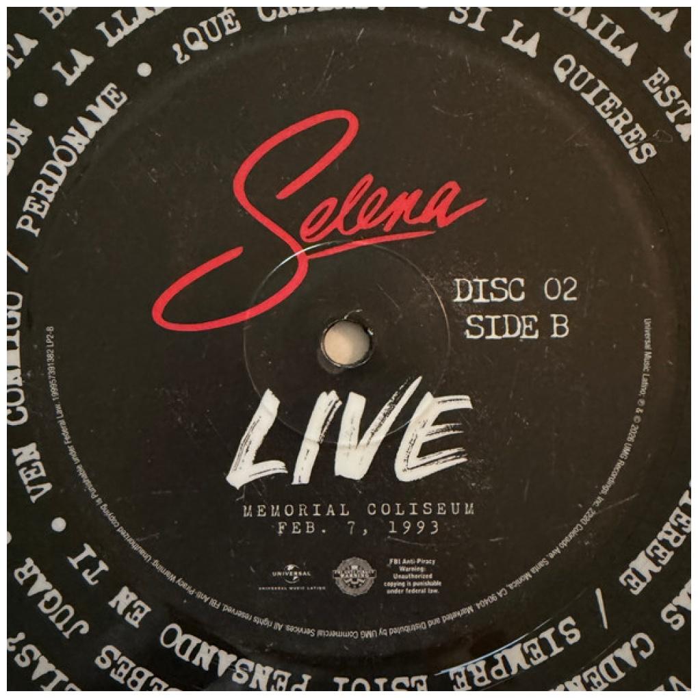 SELENA - SELENA LIVE (PICTURE DISC) (2LP) | VINILO
