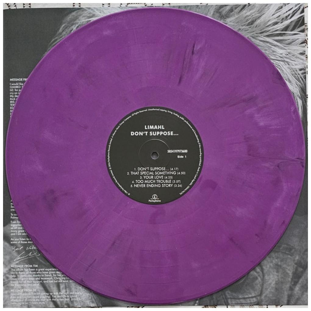 LIMAHL - DON'T SUPPOSE (LAVENDER VINYL) | VINILO