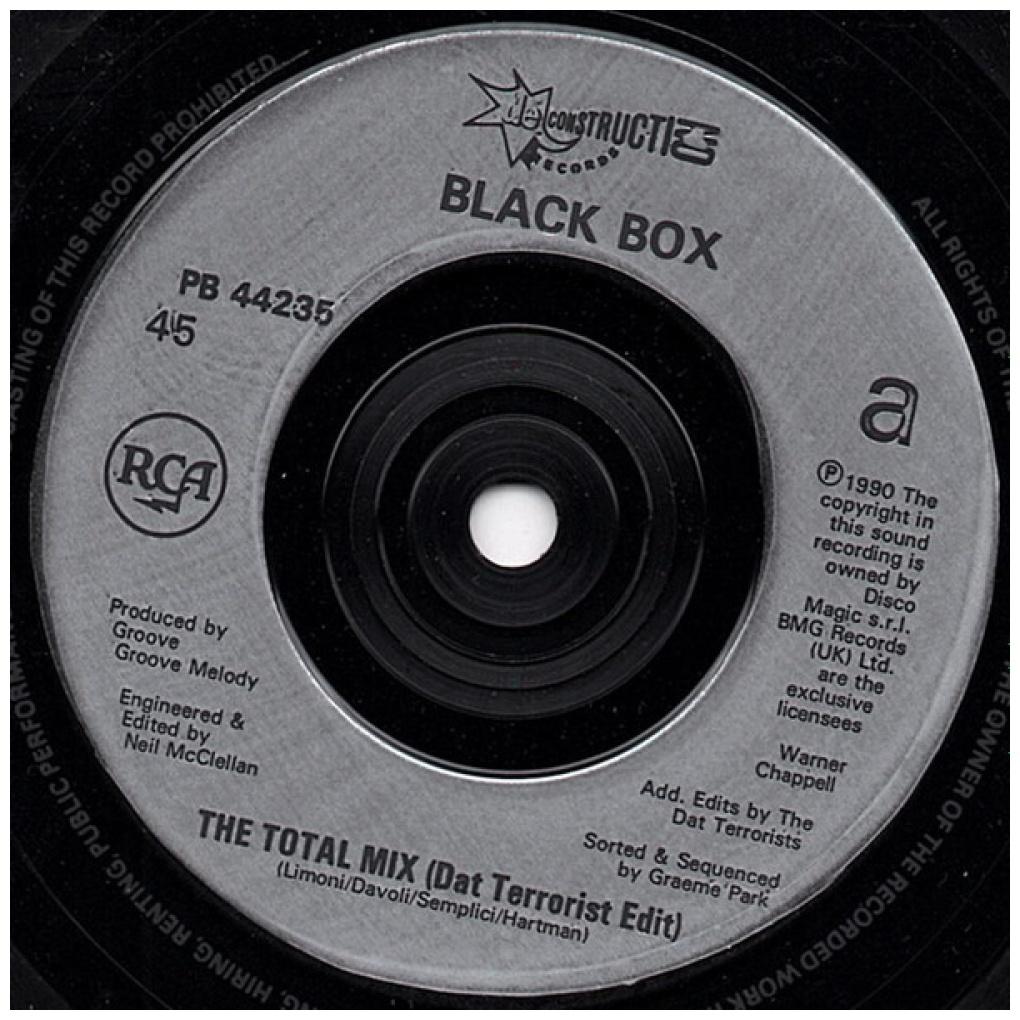 BLACK BOX - I DON'T KNOW ANYBODY ELSE/TOTAL MIX | 7" SINGLE USADO