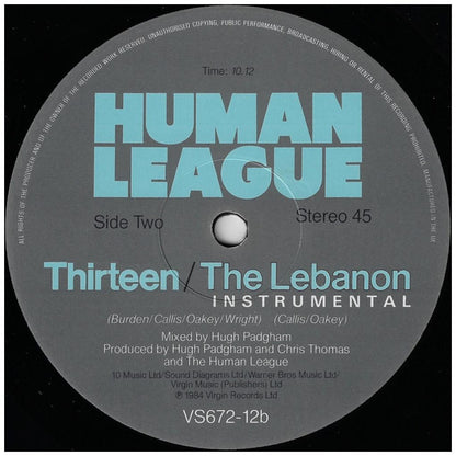 HUMAN LEAGUE - THE LEBANON | 12'' MAXI SINGLE USADO