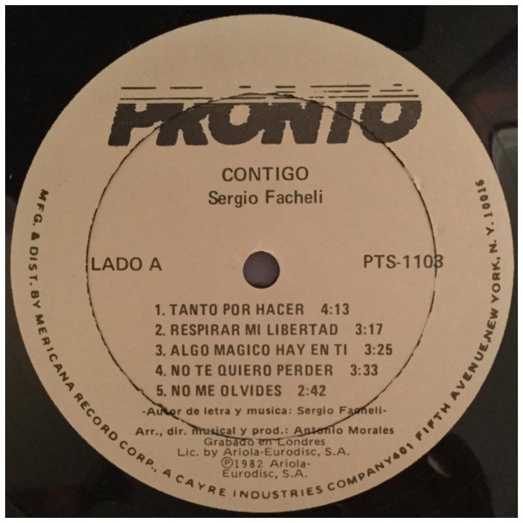 SERGIO FACHELI - CONTIGO | VINILO USADO