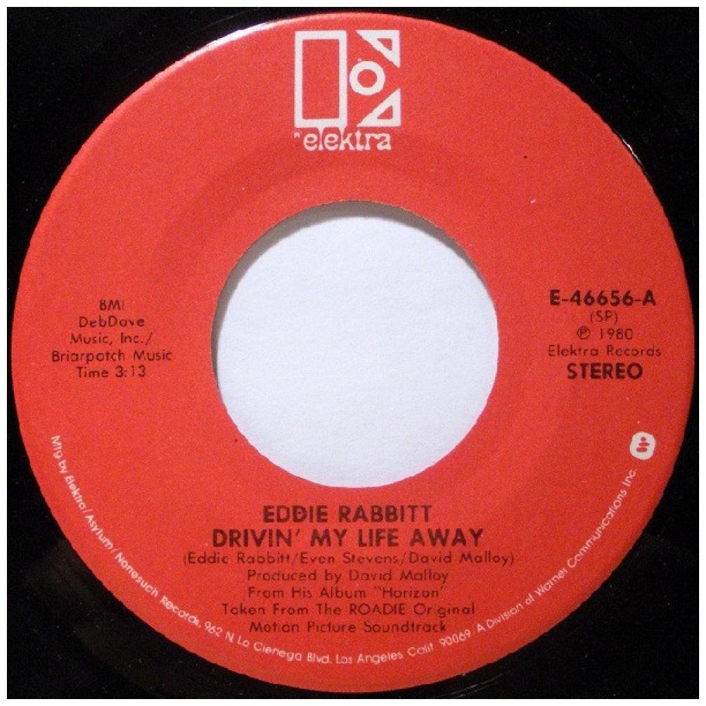 EDDIE RABBITT - DRIVIN' MY LIFE AWAY | 7" USADO