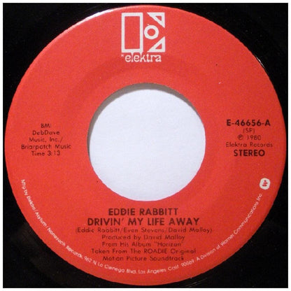 EDDIE RABBITT - DRIVIN' MY LIFE AWAY | 7" USADO