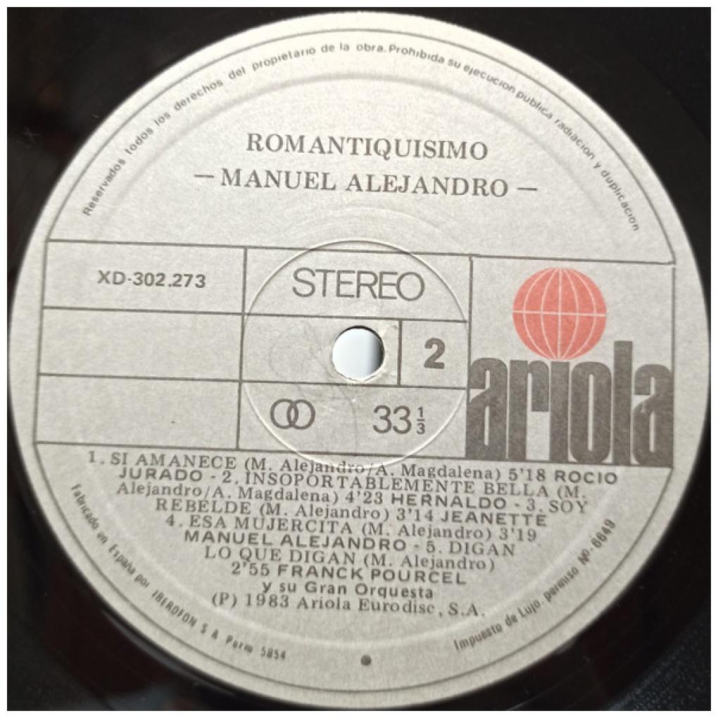 MANUEL ALEJANDRO - ROMANTIQUÍSIMO: 22 GRANDES EXITOS (2LP) | VINILO USADO