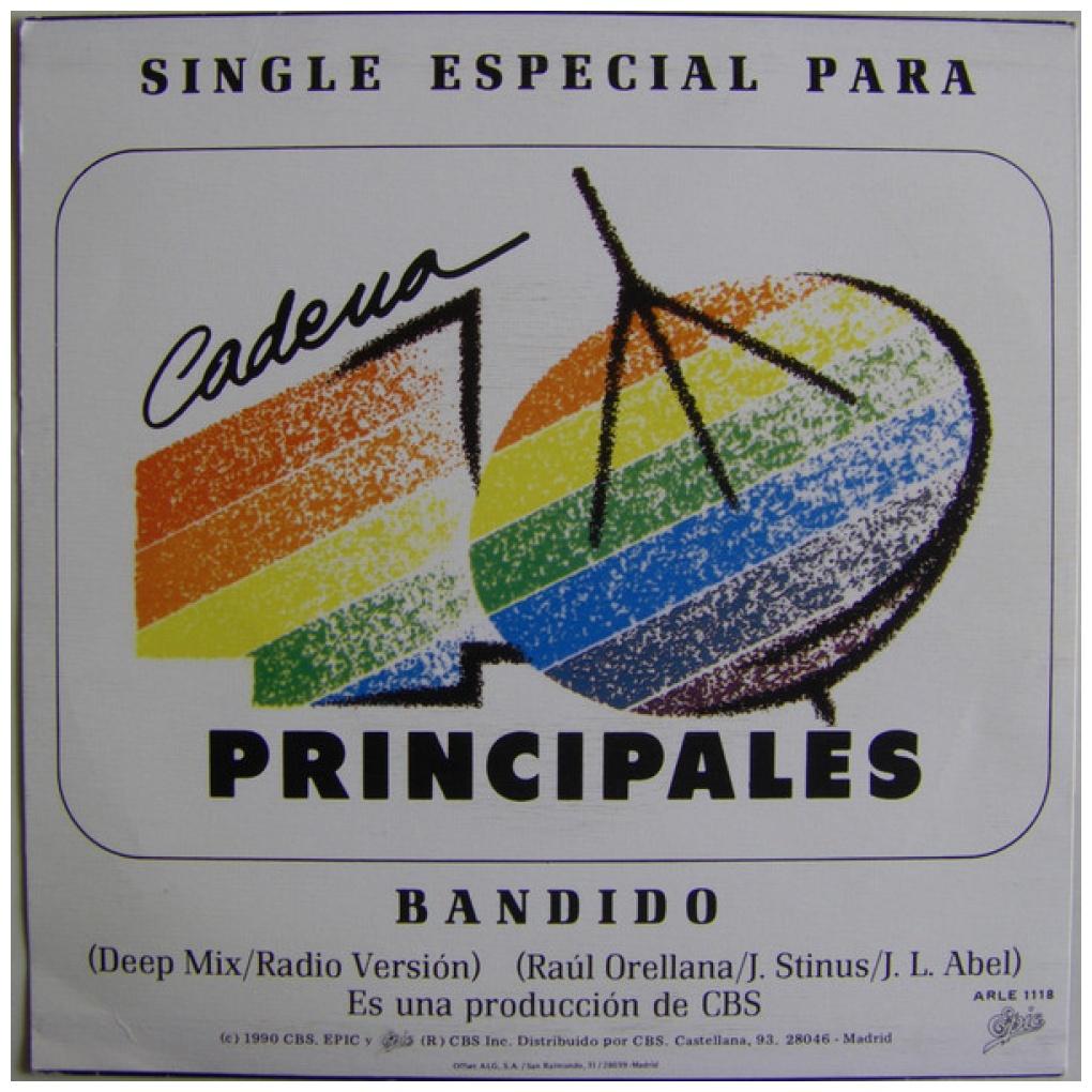 AZUCAR MORENO - BANDIDO (DEEP MIX) | 7" SINGLE USADO