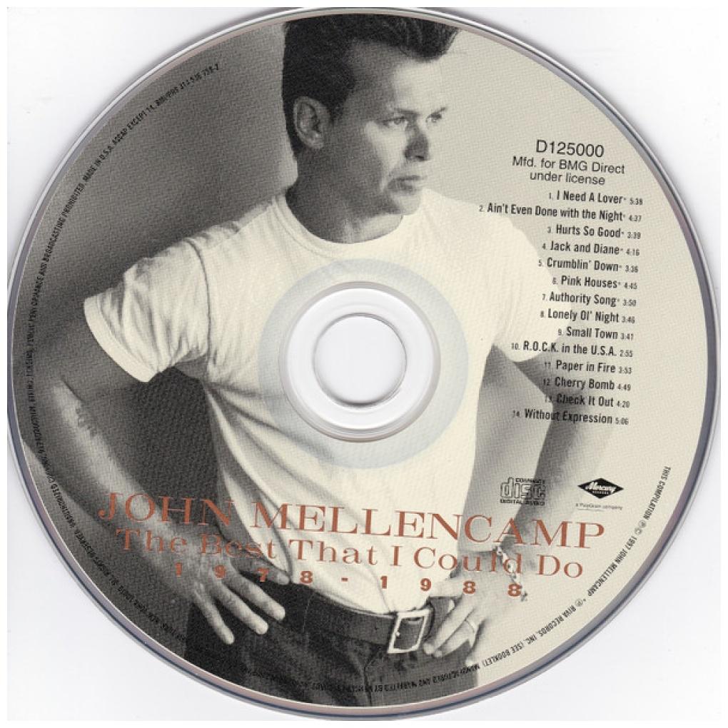 JOHN MELLENCAMP - THE BEST THAT I COULD DO 1978-1988 | CD USADO
