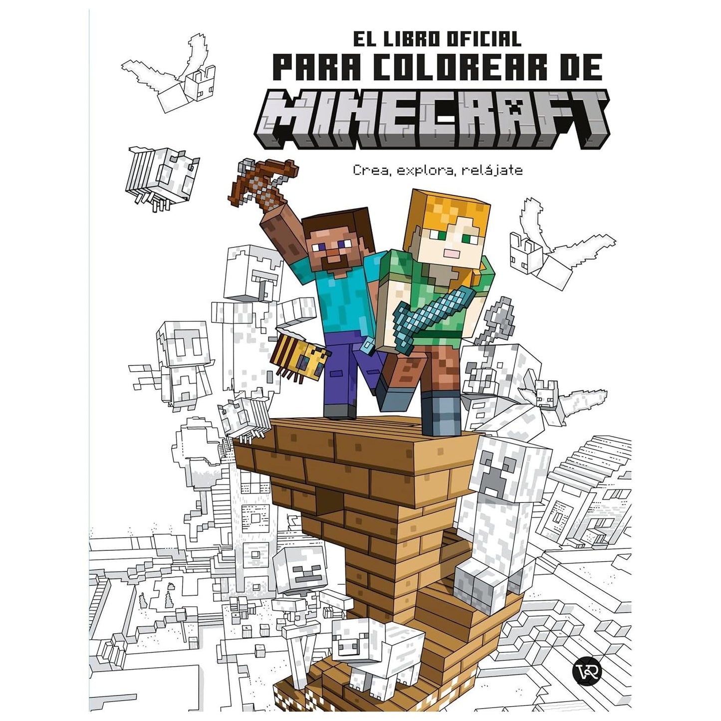 MINECRAFT EL LIBRO OFICIAL PARA COLOREAR
 (TAPA BLANDA) - VR EDITORAS  | LIBRO