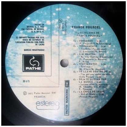 FRANK POURCEL - 14 ESTELARES: CONCORDE | VINILO USADO