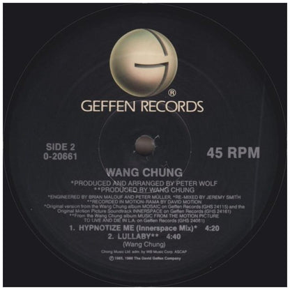 WANG CHUNG - HYPNOTIZE (PROMO COPY) | 12'' MAXI SINGLE USADO