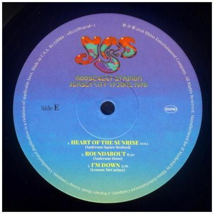 YES - ROOSEVELT STADIUM (JERSEY CITY, NJ, 17 JUNE 1976 LIVE) (3LP) | VINILO