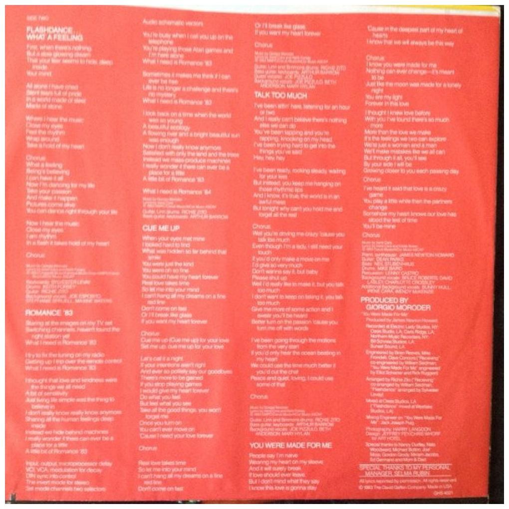 IRENE CARA - WHAT A FEELIN' (VDE-NUEVO/SELLADO) | VINILO USADO