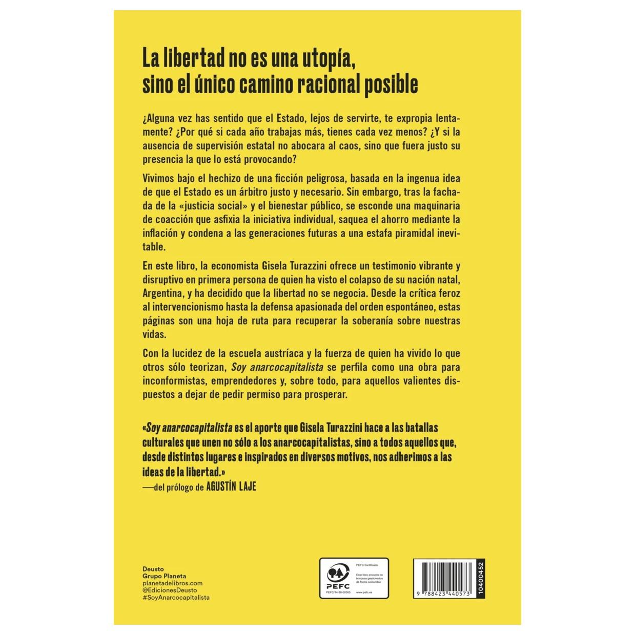 SOY ANARCOCAPITALISTA (TAPA RÚSTICA) - GISELA TURAZZINI | LIBRO