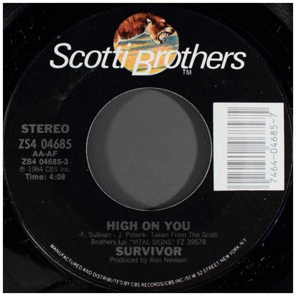 SURVIVOR - HIGH ON YOU | 7" SINGLE USADO