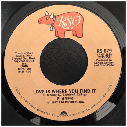 PLAYER - BABY COME BACK | 7" SINGLE USADO