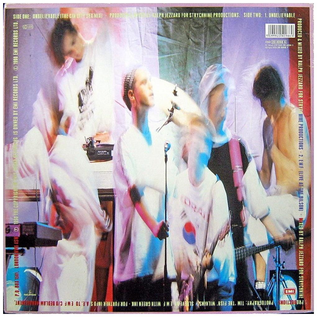 EMF - UNBELIEVABLE | 12'' MAXI SINGLE USADO