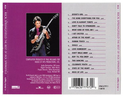 RICK SPRINGFIELD - THE BEST OF | CD