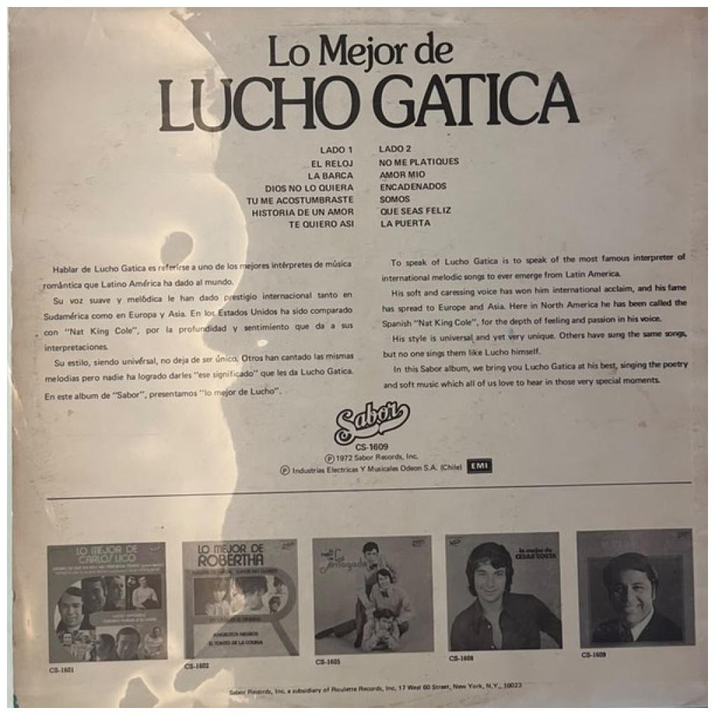 LUCHO GATICA - LO MEJOR | VINILO USADO