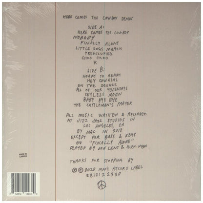 MAC DEMARCO - HERE COMES THE COWBOY | VINILO