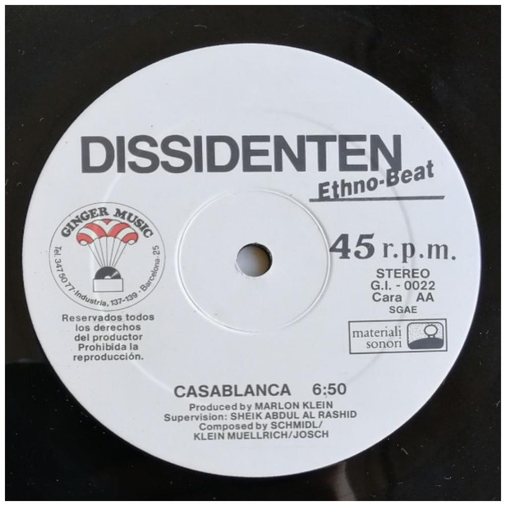DISSIDENTEN - FATA MORGANA | 12'' MAXI SINGLE USADO