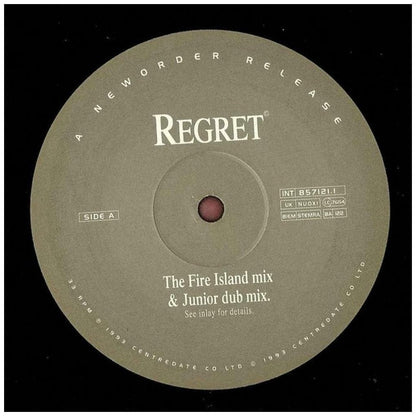 NEW ORDER - REGRET | 12'' MAXI SINGLE USADO