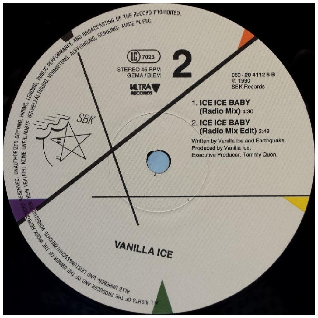VANILLA ICE - ICE ICE BABY | 12'' MAXI SINGLE USADO