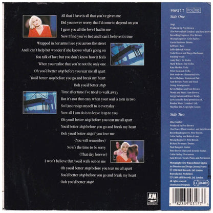 SAM BROWN - STOP! | 7" SINGLE USADO