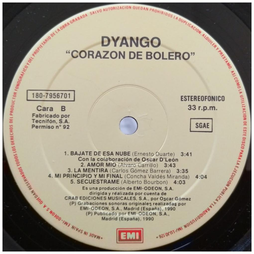 DYANGO - CORAZON DE BOLERO | VINILO USADO