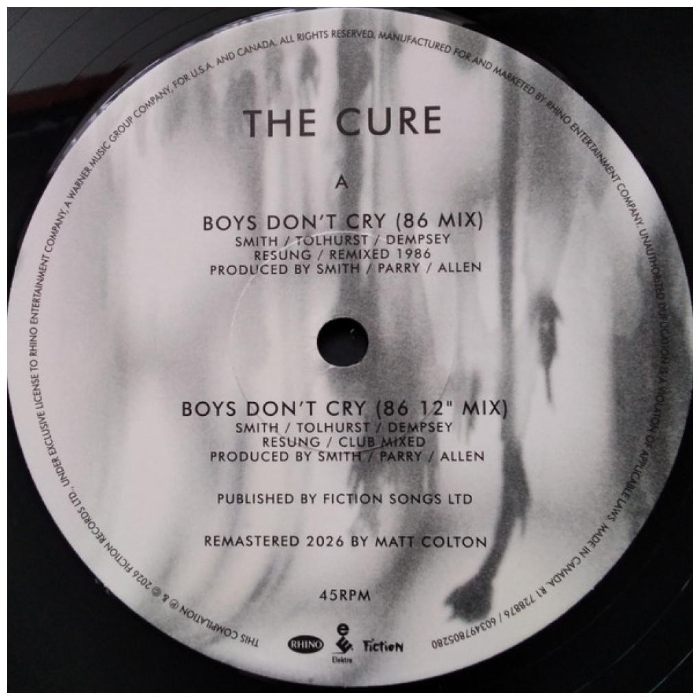 CURE - BOYS DON'T CRY (86 MIX) (NUEVO/SELLADO) | 12'' MAXI SINGLE