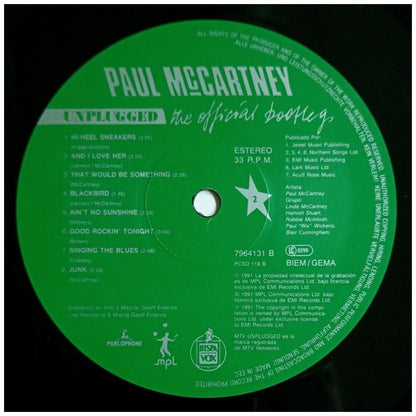 PAUL McCARTNEY - UNPLUGGED: THE OFFICIAL BOOKLEG} | VINILO USADO