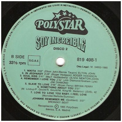 SOY INCREIBLE - 25 SUPER HITS INTERNACIONALES (2LP) | VINILO USADO