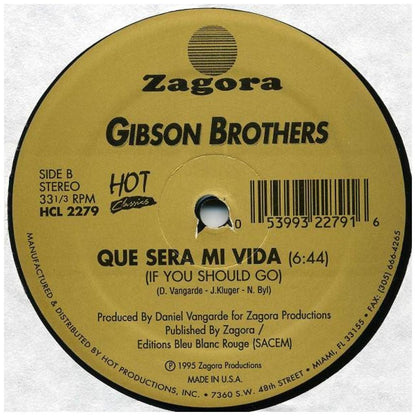 GIBSON BROTHERS - CUBA/QUE SERA MI VIDA | 12'' MAXI SINGLE USADO