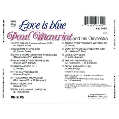 PAUL MAURIAT - LOVE IS BLUE | CD