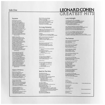 LEONARD COHEN - GREATEST HITS | VINILO