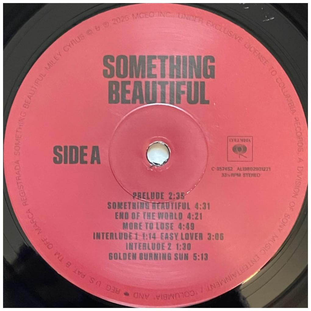 MILEY CYRUS - SOMETHING BEAUTIFUL | VINILO