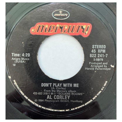 AL CORLEY - SQUARE ROOMS | 7" SINGLE VINILO USADO