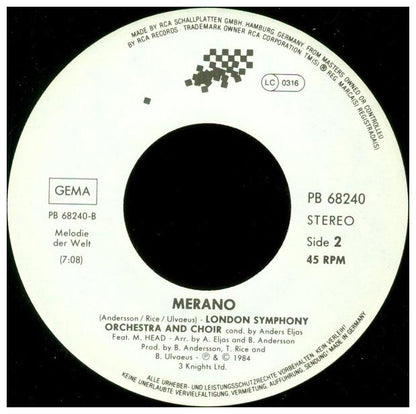 MURRAY HEAD - ONE NIGHT IN BANGKOK | 7" SINGLE VINILO USADO